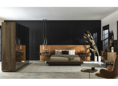 Aspekt modern in luksuzen iz sintetičnega usnja, udobna postelja