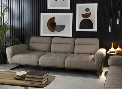 Praktična in prostorna kotna sedežna garnitura 260cm Tkanina