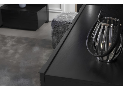 Luksuzna spalnica s pohištvom z omaro, nočnimi omaricami in 2 nočnima omaricama, 5 delov.