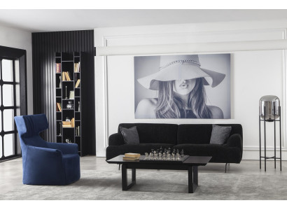 L-sofa za 3 osebe 235 cm tkanina