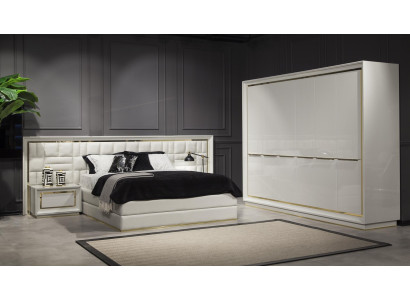 Postelja Pat modern luksuz 160x200 cm bela