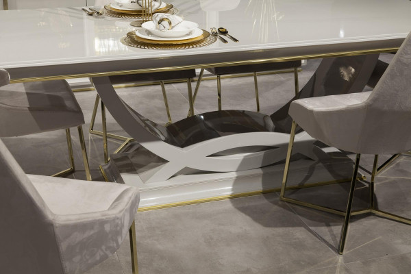 Luksuzna jedilna miza s 6 stoli