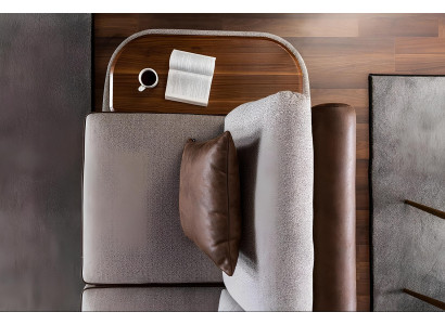 Siva tkaninska sedežna garnitura za 3 osebe z 3-delno mizo