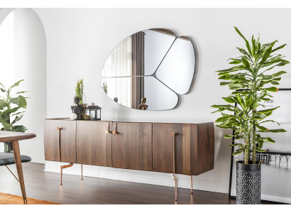 Set z 2 mobilnima ogledaloma v rjavem lesu