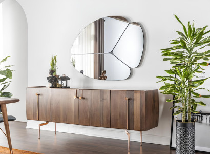 Set z 2 mobilnima ogledaloma v rjavem lesu