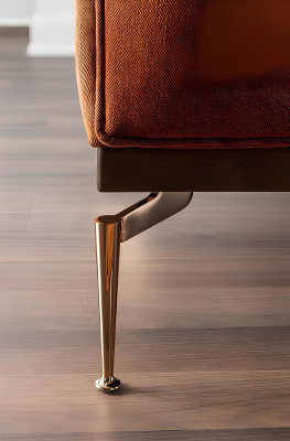 Moderna oranžna kavč za dve osebi 234 cm