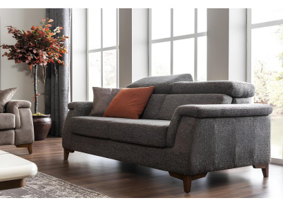 Moderna siva usnjena stolica