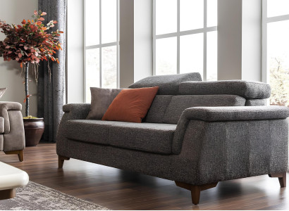 Moderna siva usnjena stolica