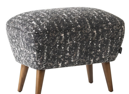 Moderen puf iz sive tkanine