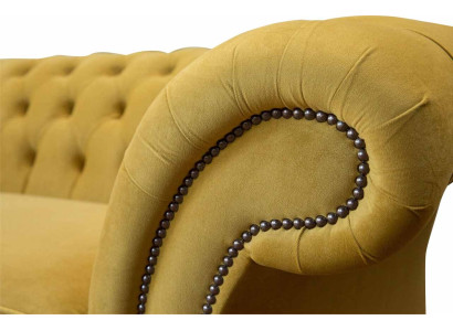 Chesterfield luksuzna trosedna kavč tkanina