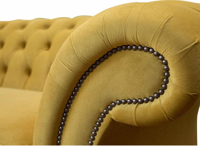 Chesterfield luksuzna trosedna kavč tkanina