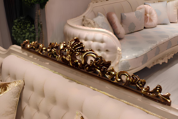 Luksuzna dnevna soba komplet Exquisiten 2 kavča in oblikovalska stol