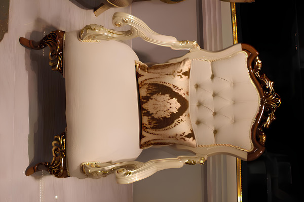 Luksuzna dnevna soba komplet Exquisiten 2 kavča in oblikovalska stol