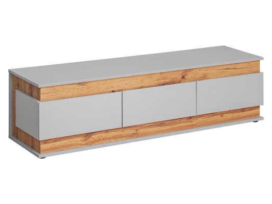 Siv dizajnerski leseni komplet pohištva za TV za dnevno sobo 4 kosi