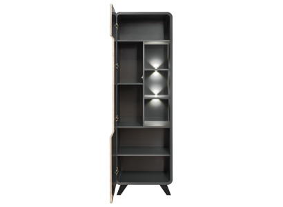 5-delni komplet za dnevno sobo s TV stojalom, vitrinami, policami, lesenim pohištvom