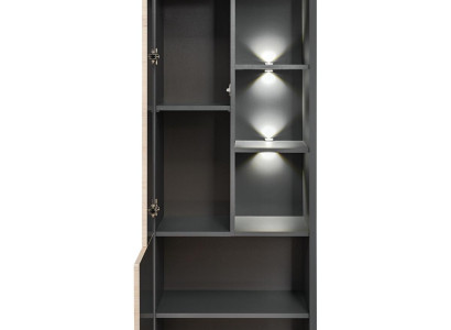 5-delni komplet za dnevno sobo s TV stojalom, vitrinami, policami, lesenim pohištvom