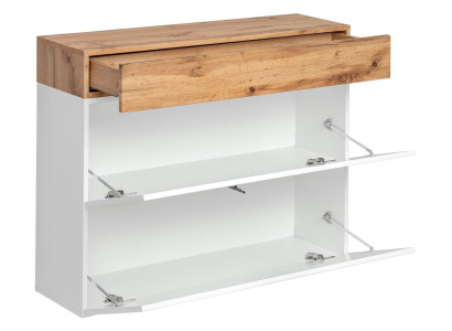 Popoln komplet luksuznega vhodnega prostora z modernim ogledalom in policami