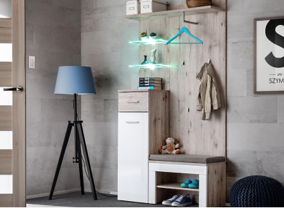 Sodobna luksuzna pohištvena garnitura z lesenim regal za čevlje