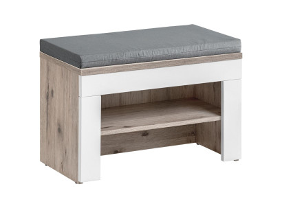 Siv omarica za čevlje s blazino Moderni dizajn Nova pohištva Lesena omarica za čevlje