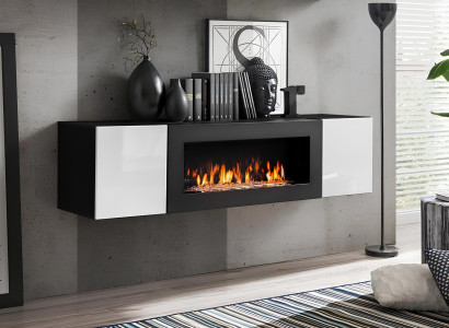 Vgrajena omara s kaminom luksuzno pohištvo za dnevno sobo