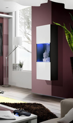 Moderna viseča vitrína za oblikovalske dnevne sobe