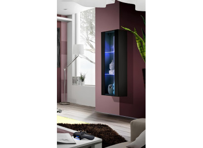 Moderna zasnova visečega razstavnega omara za dnevno sobo