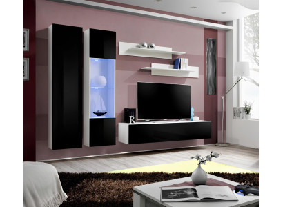 Moderen komplet za dnevno sobo s TV stojalom in policami