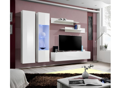 Sodobna stenska polica pohištvenega kompleta