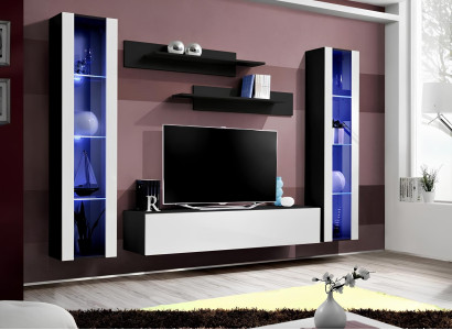 Moderen leseni TV stenski nosilec, moderna dnevna soba pohištvo