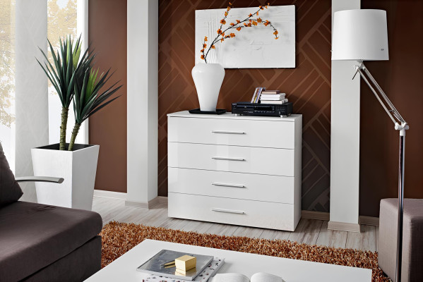 Moderna bela pohištva za dnevno sobo, nova pohištva