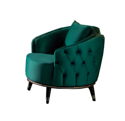 Dizajnerska Chesterfield siva-zelena sedežna garnitura 2x trosed