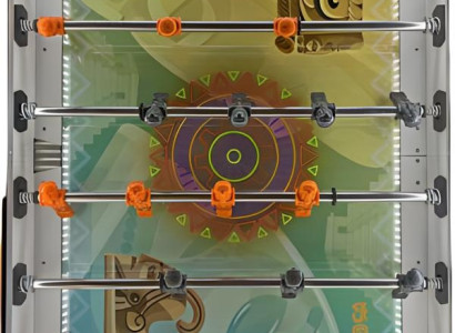 Profesionalni otroški stojalo iz aluminija in sivega MDF