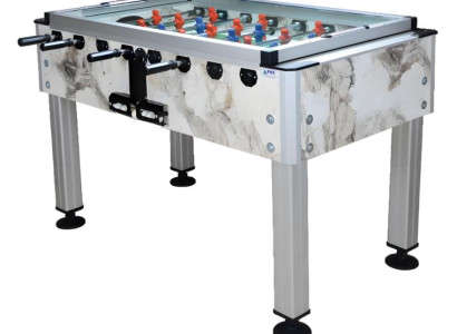 Profesionalna bež miza za namizni nogomet iz aluminija in MDF