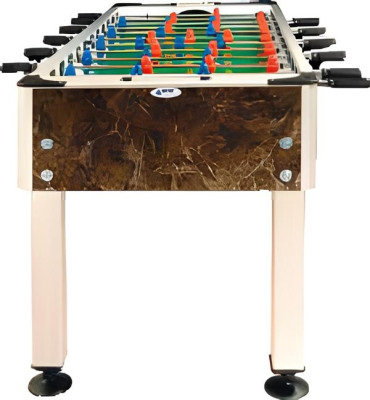 Profesionalna miza za namizni nogomet iz aluminija in rjavega MDF lesa