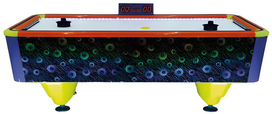 Sodobna miza za zračni hokej iz večbarvne plastike in aluminija