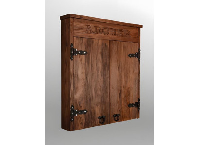 Vintage rjava lesena tarča