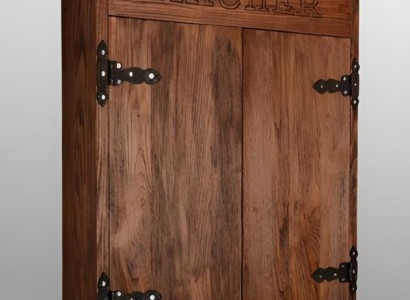 Vintage rjava lesena tarča