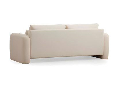 Luksuzna bela dizajnerska sedežna garnitura za dnevno sobo 3 kosi