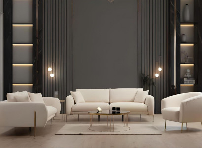 Set kavča za dnevno sobo, trosed, luksuzna blazina