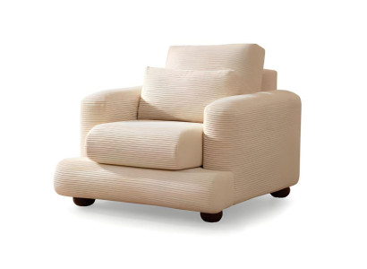 Luksuzni komplet kavča iz belega blaga za 3 osebe 3 kosi