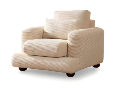 Luksuzni komplet kavča iz belega blaga za 3 osebe 3 kosi