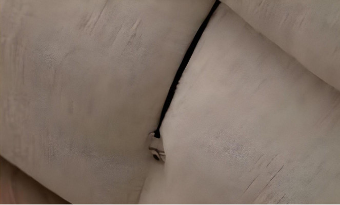 Bela in rjava oblikovalska kotna sedežna garnitura v L obliki