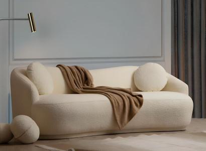 Luksuzna bela zasnova dnevne sobe komplet 2x 3-sedežni kavči in stol