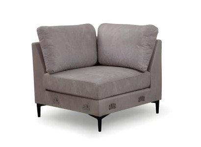 Moderen sivi oblikovan kavč za dnevno sobo v obliki U