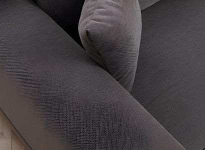 Sivobeli kavč za dnevno sobo, oblikovalska stolica 2x 3 sedeža