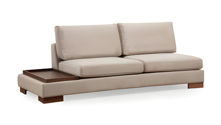 Bežna tkaninska L oblika kavč za dnevno sobo, eleganten oblazinjen kavč