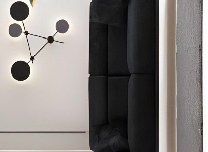 Sodobna 3-sedežna kavča črno siva