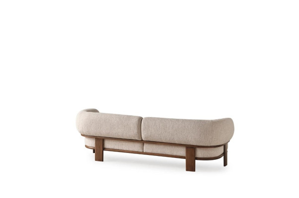 Moderen sivi trosed za luksuzno dekoracijo dnevne sobe