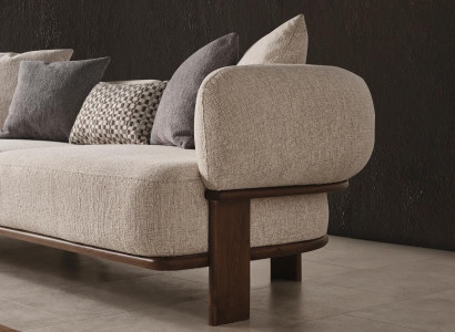 Moderen sivi trosed za luksuzno dekoracijo dnevne sobe