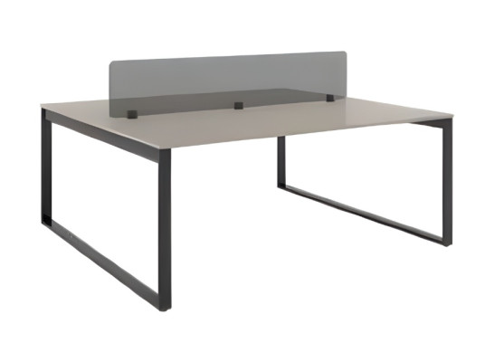 Eleganten črno-siv pisarniški miza luksuzno pisarniško pohištvo delovna miza